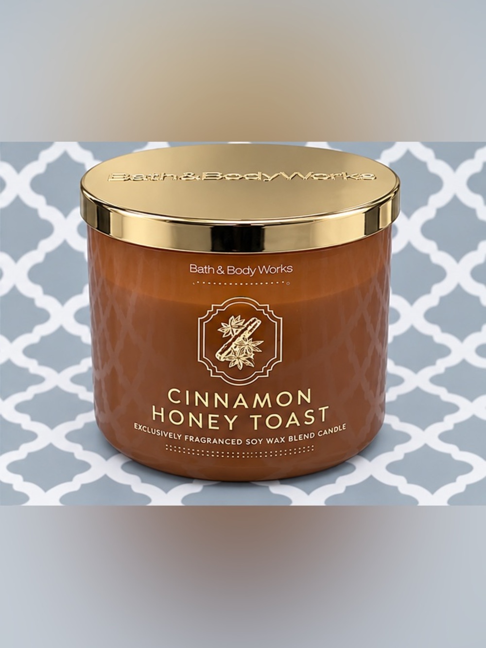 Bath & Body Works Cinnamon Honey Toast 3-Wick Candle New